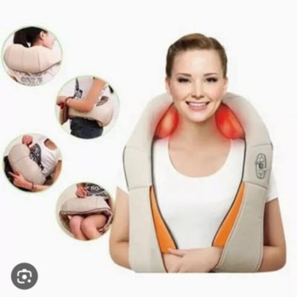 GENERICO - Masajeador Cervical Eléctrico de Cuello Espalda Cuerpo con Infrarrojo