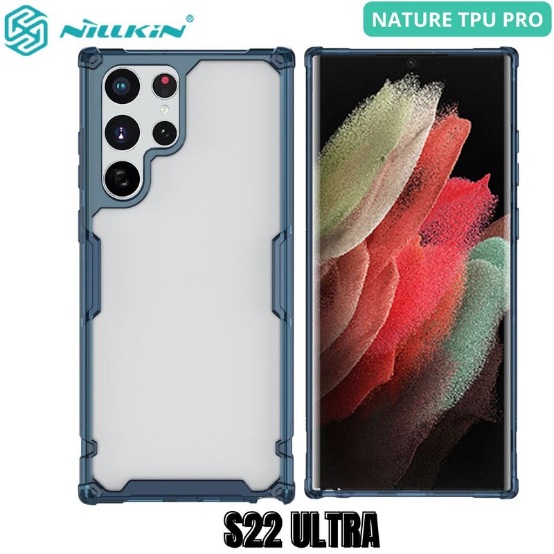 NILLKIN - Case Nillkin Nature Blue - Galaxy S22 Ultra