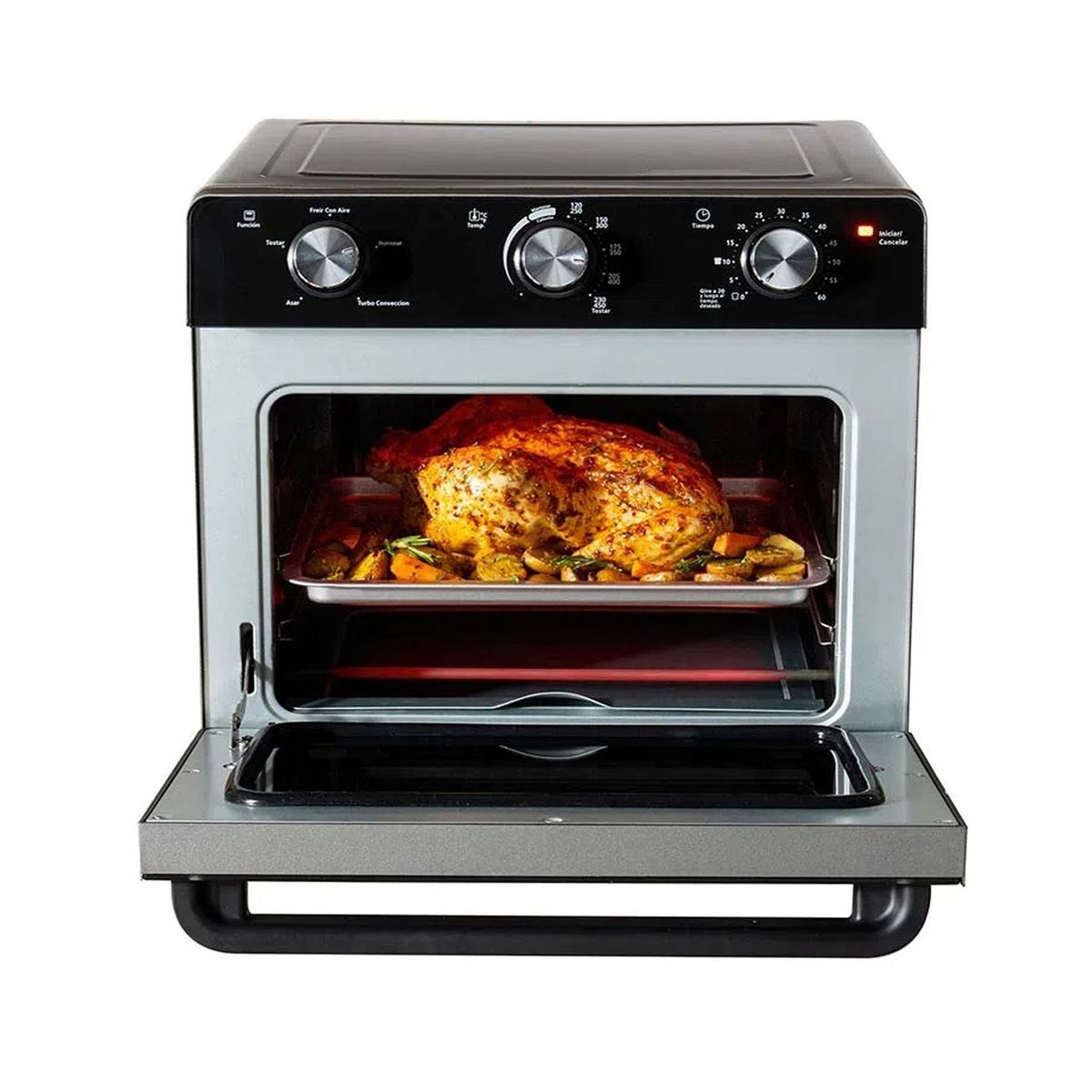 OSTER - Horno con Freidora de Aire Oster TSSTTVMAF1NS 5 funciones 22 litros