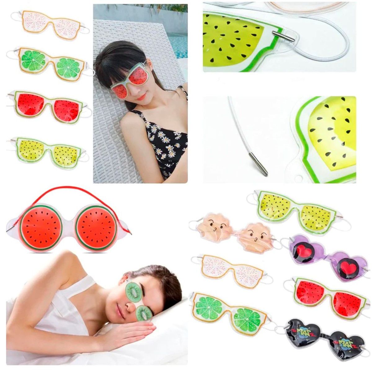 GENERICO - Pack 2 Antifaz Gel Kawai Frio Caliente