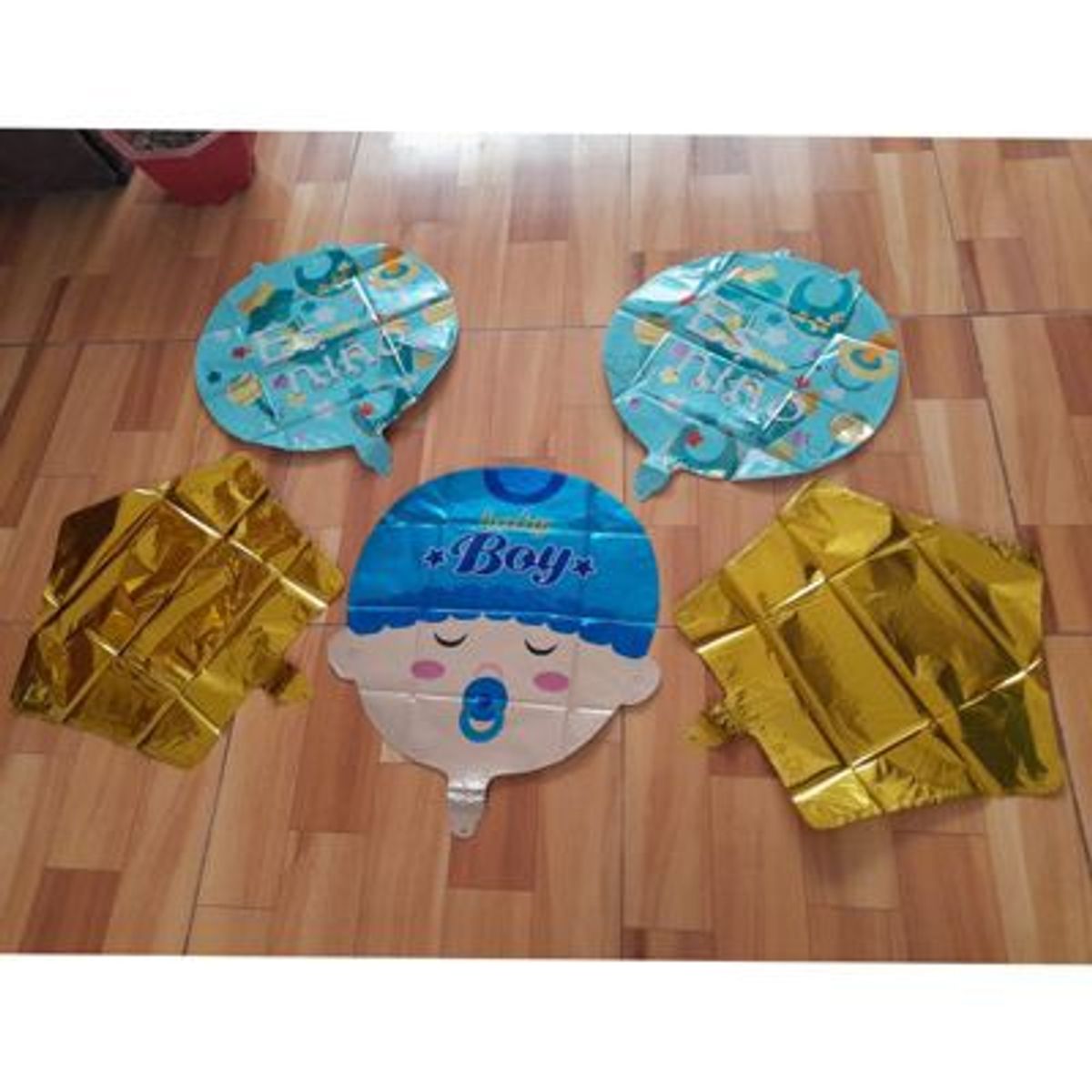 GENERICO - SET DE GLOBOS DECORATIVOS PARA BABYSHOWER ES NIÑA CELESTE