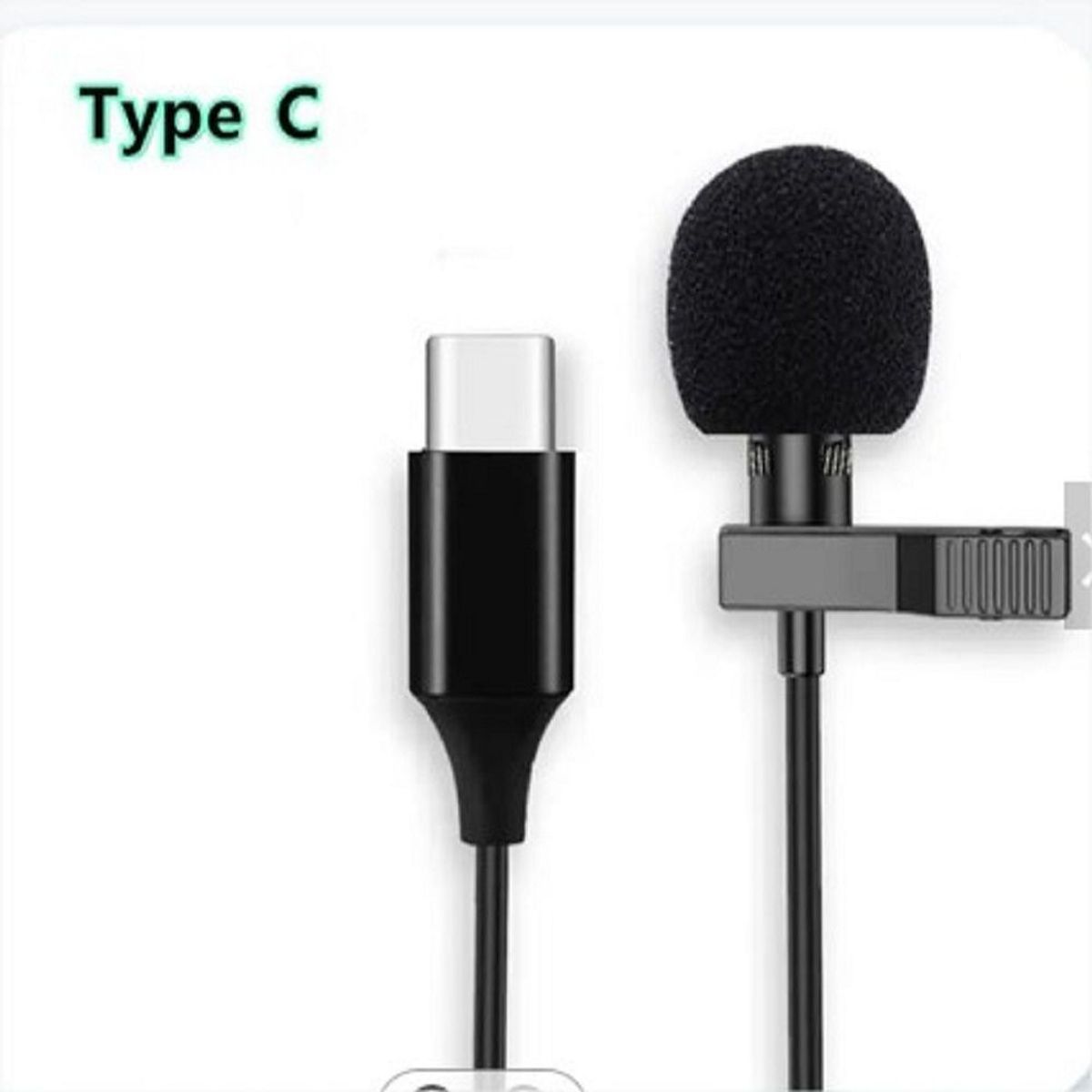 GENERICO - MICROFONO CLIP PECHERO SOLAPERO DE CORBATA TIPO C