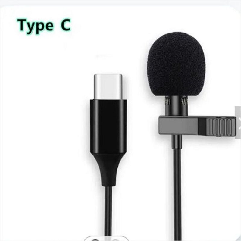 GENERICO - MICROFONO CLIP PECHERO SOLAPERO DE CORBATA TIPO C