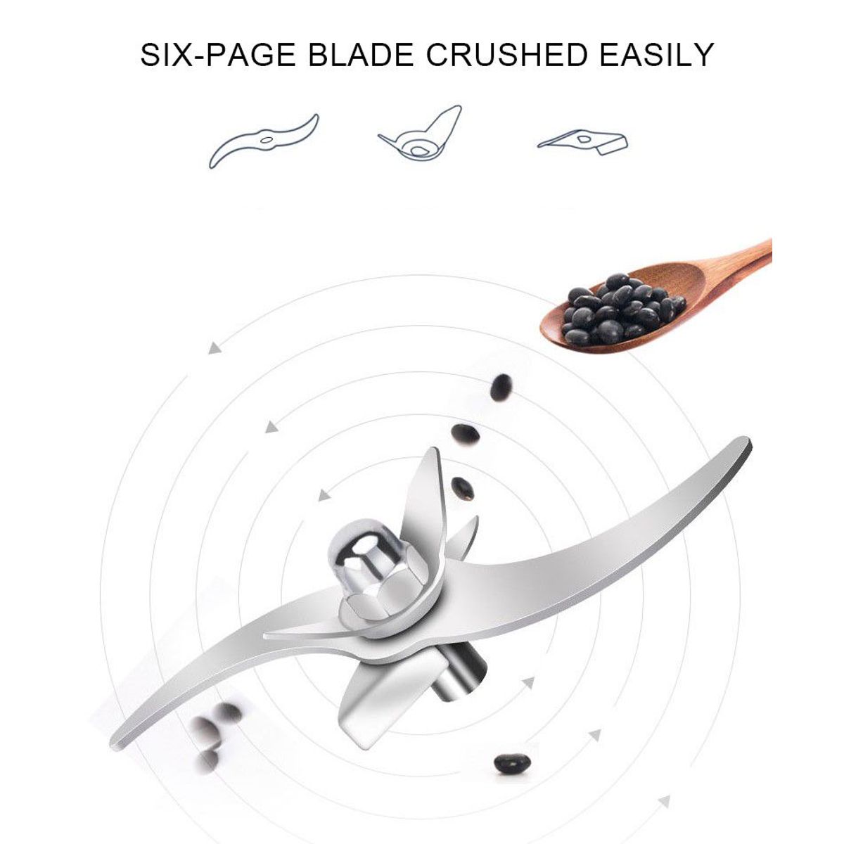 GENERICO - Molino Pulverizador Eléctrico De Grano Seco De 2 Kilos