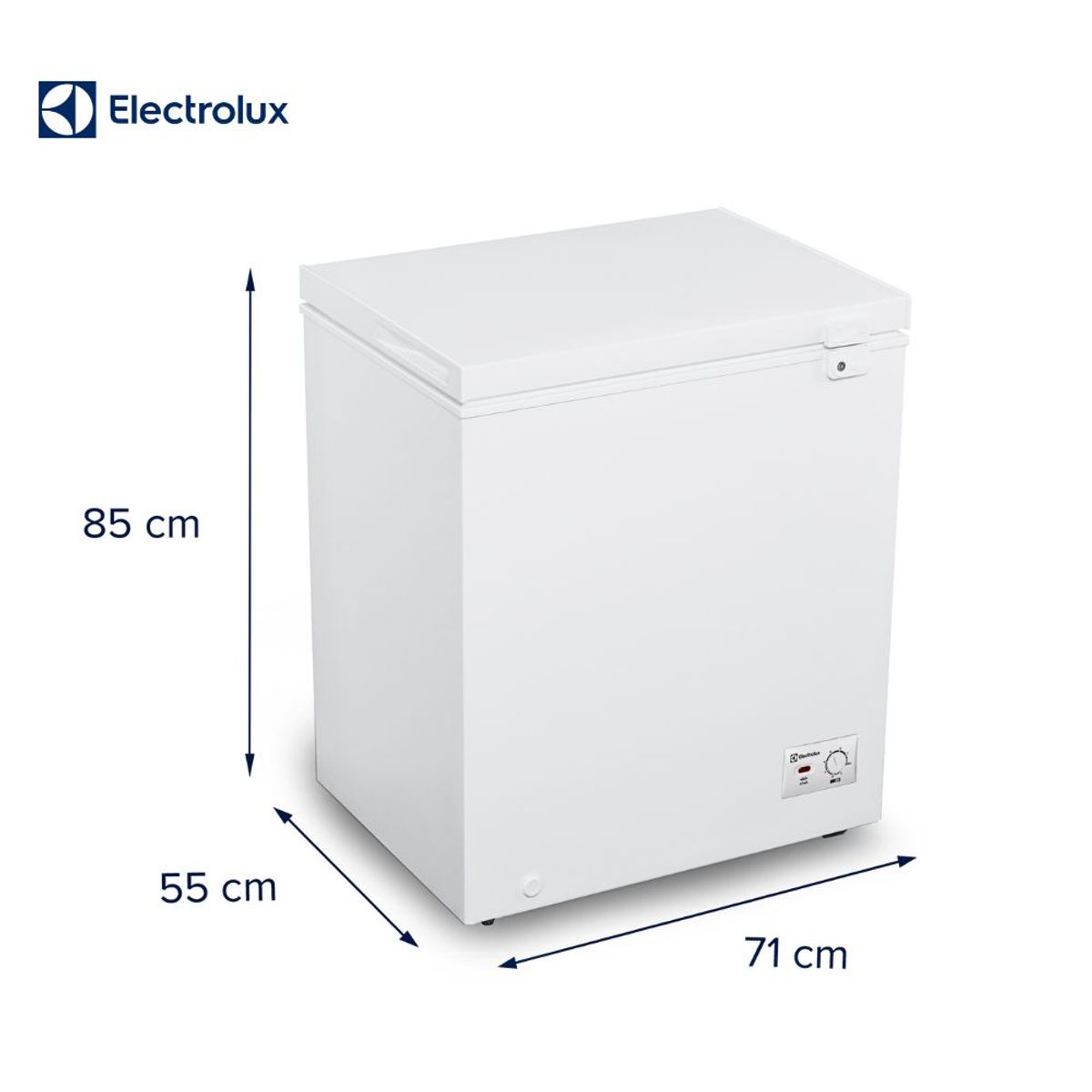 ELECTROLUX - Congeladora ELECTROLUX 145 Lts Ultra Fast Freezing EFC15A2HPWB - ALUMINIO GOFRADO