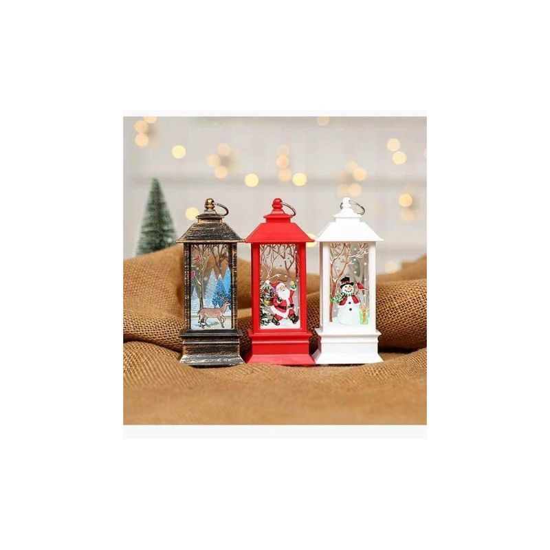 GENERICO - set de 3 Farolitos navideños con luz led