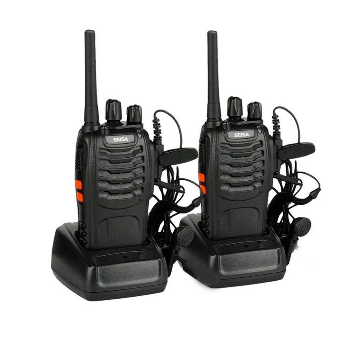 OEM - Walkie Talkie Radio Transmisor Receptor 16 canales Pack 2 Portátil