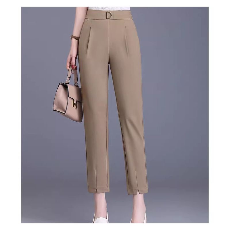 42AROZINA - moda mujer pantalones de traje rectos de mujer