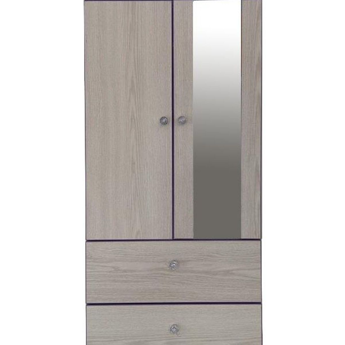 GENERICO - ROPERO 2 PUERTAS COLOR NEBLINA CON LILA