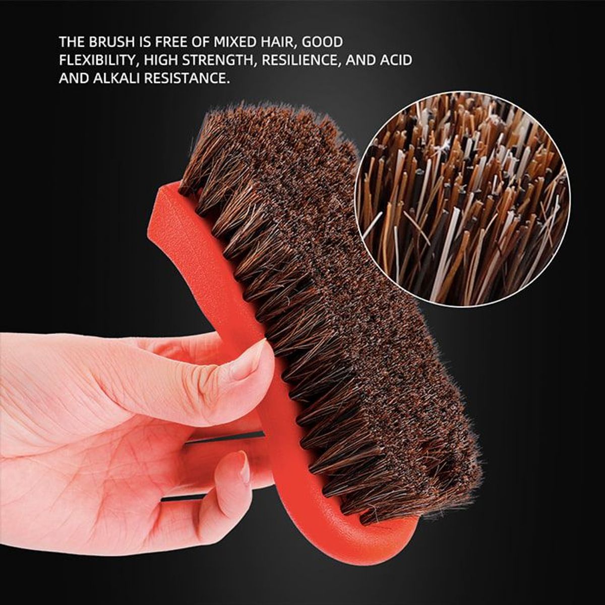 GENERICO - Cepillo Spta Pelo Caballo Alcantara Detailing Autromotriz