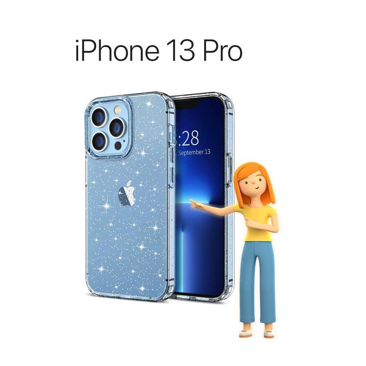 OTTOWARE - Case Spek Glitter para Iphone 13 Pro