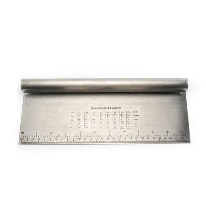 GENERICO - RASPADOR DE MASAS DE ACERO INOXIDABLE PARA COCINA 30CM