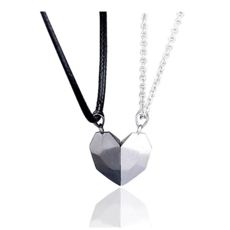 GENERICO - Collar Corazón Imantado para Parejas Enamorados