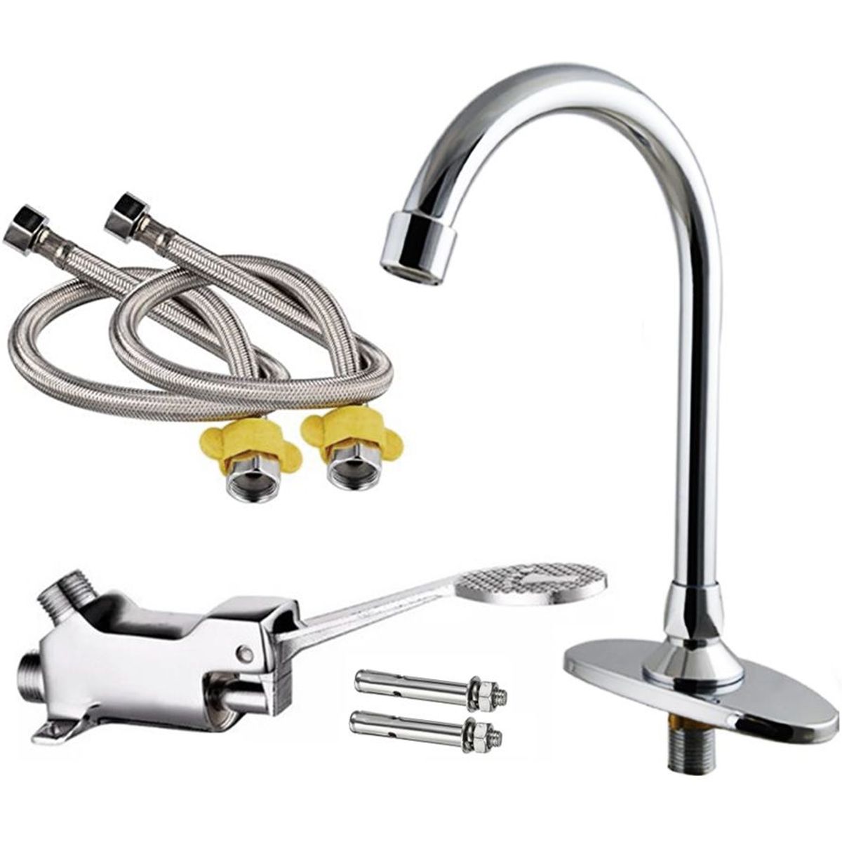 HYDRO - Griferia con Valvula pedal para lavatorio baño y más