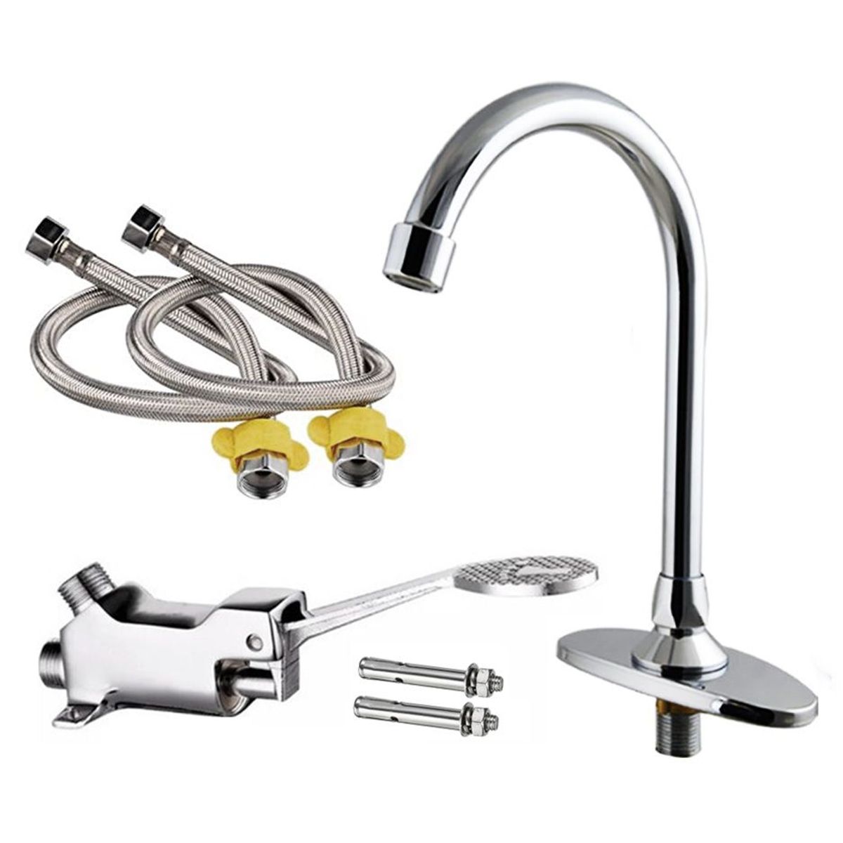 HYDRO - Griferia con Valvula pedal para lavatorio baño y más