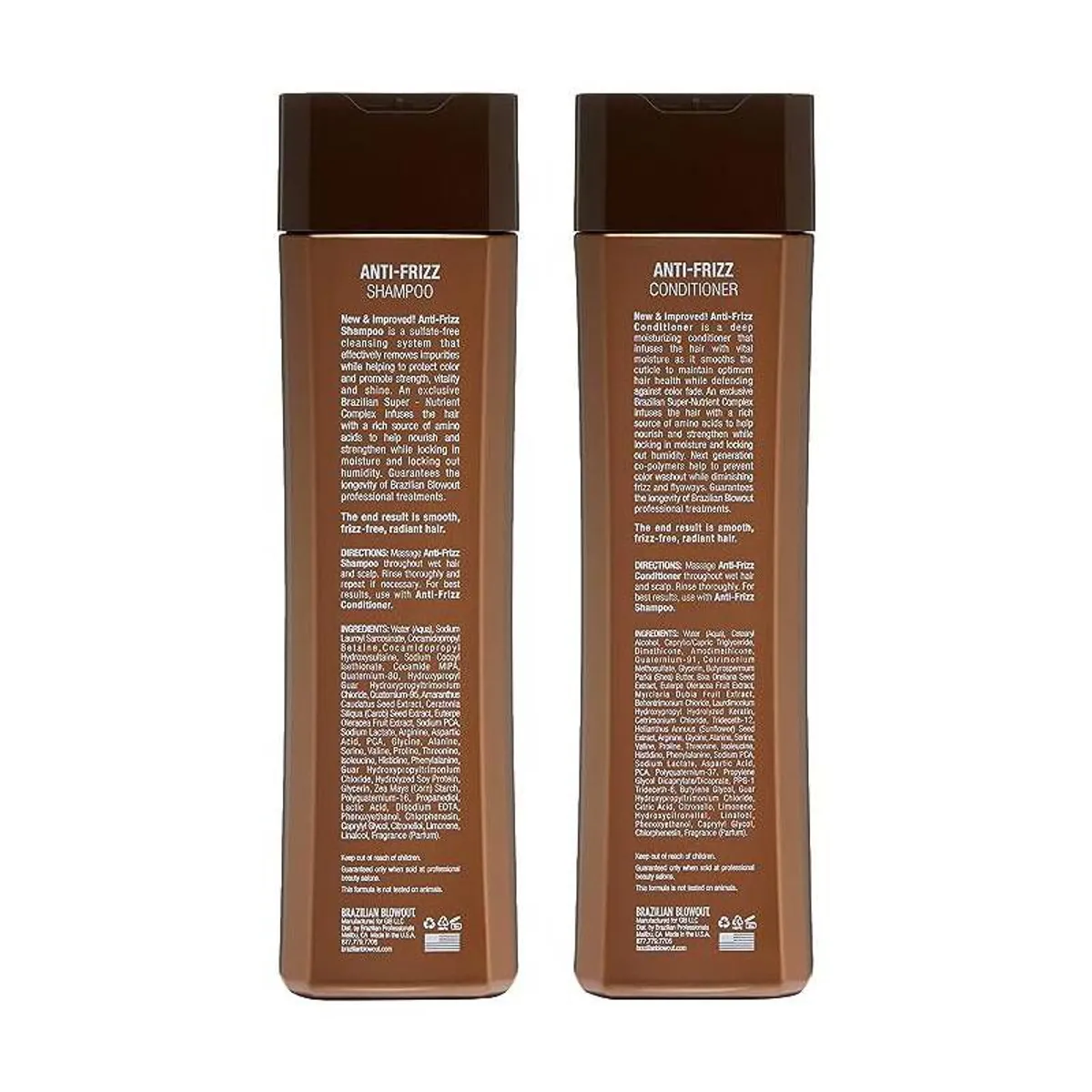 BRAZILIAN BLOWOUT - Pack Shampoo y Acondicionador Anti frizz Brazilian Blowout