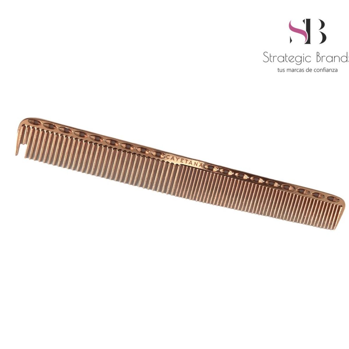 CAYETANA - Peine de Corte Profesional de Metal COBRE