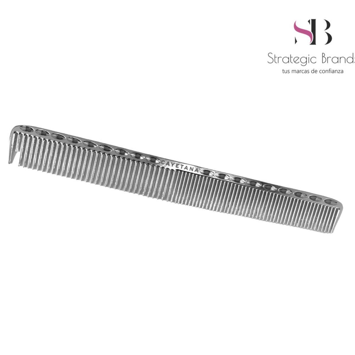 CAYETANA - Peine de Corte Profesional de Metal PLATA