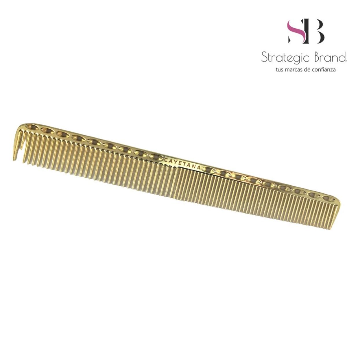 CAYETANA - Peine de Corte Profesional de Metal ORO