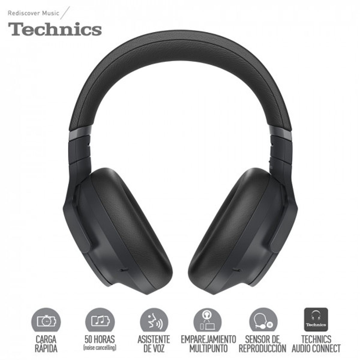 TECHNICS - Audífonos Inalámbricos Bluetooth Over Ear Technics A800 Negro