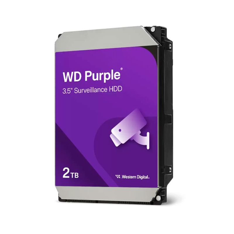 WESTERN DIGITAL - DISCO DURO INTERNO WESTERN DIGITAL PURPURA 2TB 3.5" P/N: WD23PURZ
