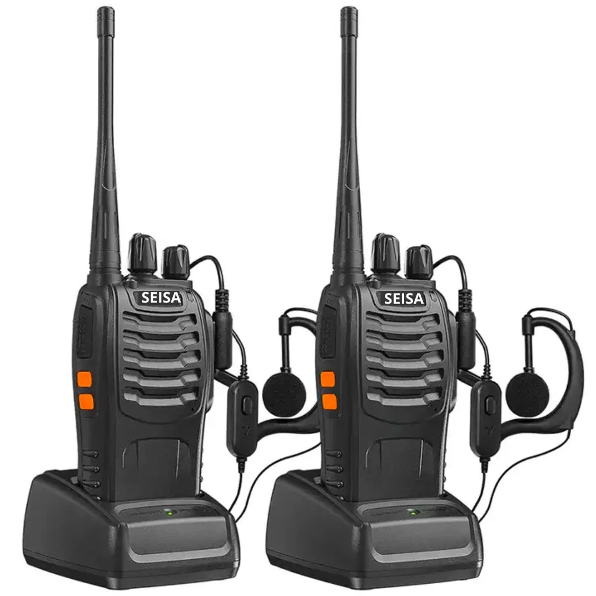 SEISA - Walkie Talkie 2 uds SEISA Original Transmisor Receptor de Radio 2 Vias