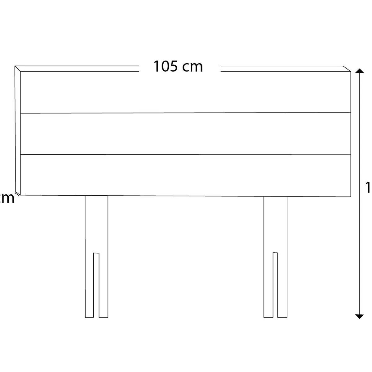 BARAKA HOME - Cabecera Pata ajustable Tuzla 1.5 plz - Rosado