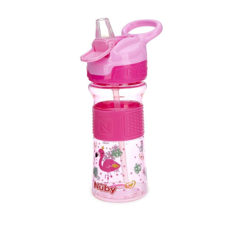 NUBY - Botella Tritán360 Ml Sport Botón Rosado Nuby