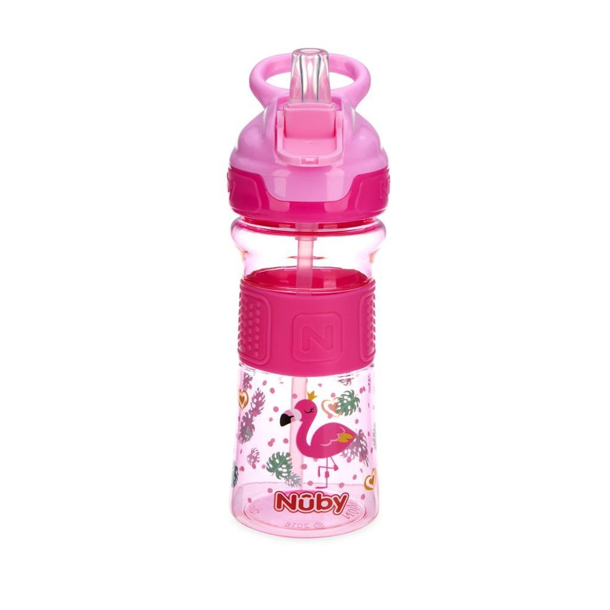 NUBY - Botella Tritán360 Ml Sport Botón Rosado Nuby