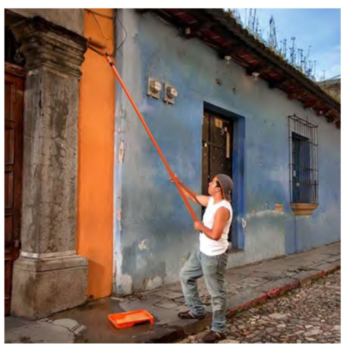 TRUPER - Extensión para pintar, 3 m, TELESCOPICA. para rodillo  Truper