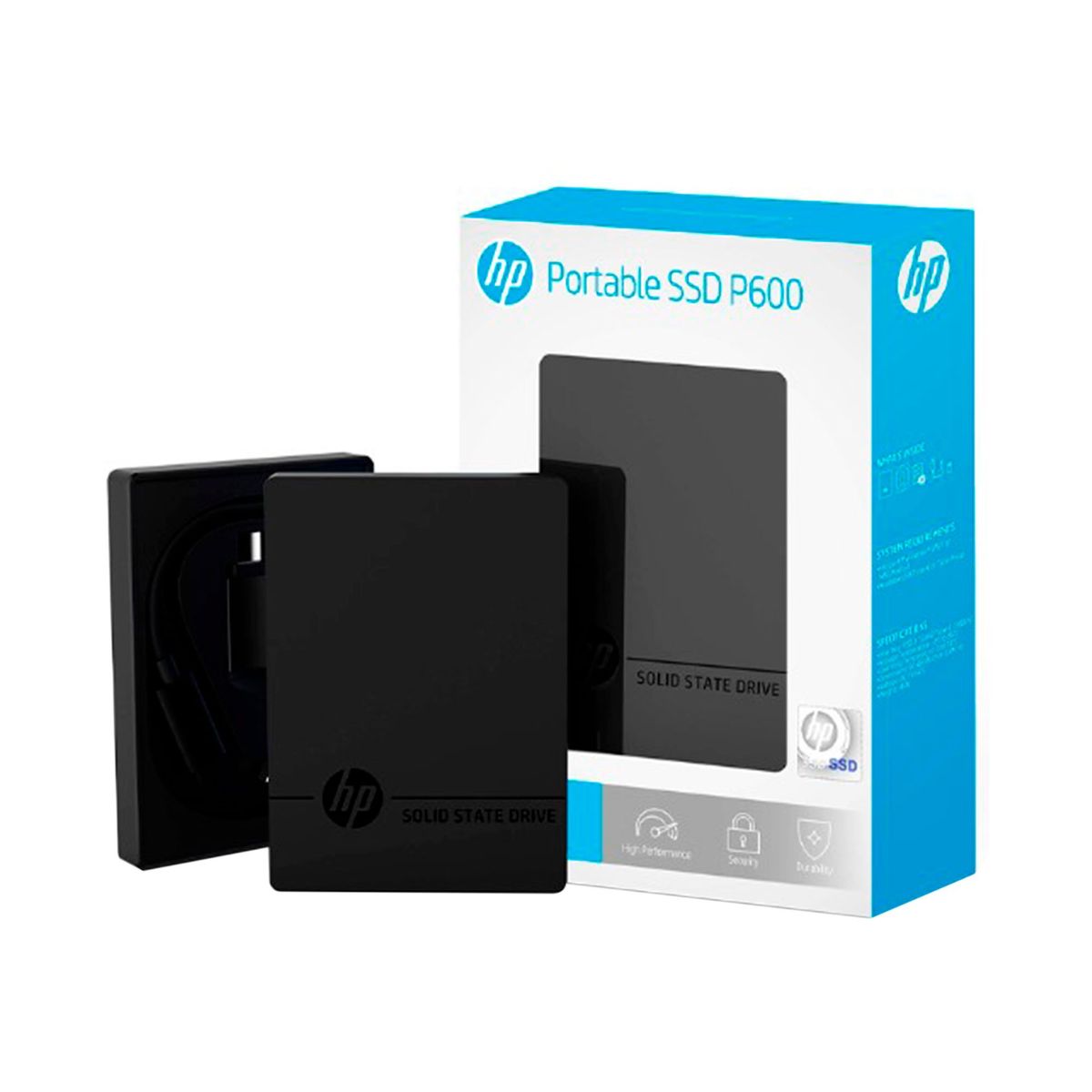 HP - DISCO SOLIDO EXTERNO HP P600 500GB USB 3.1 TIPO-C P/N: 3XJ07AA#ABL
