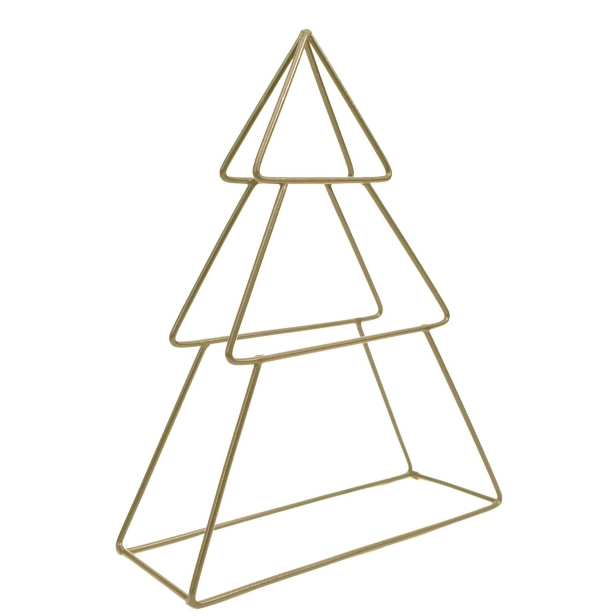 GENERICO - Árbol Navideño Decorativo 3D Dorado de Metal METHOME