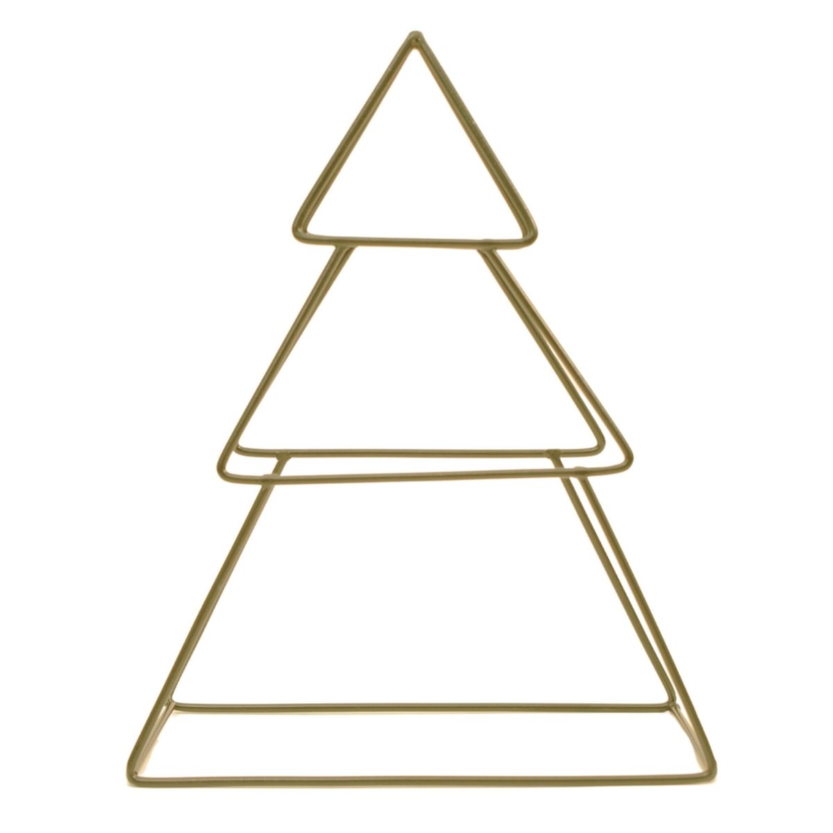 GENERICO - Árbol Navideño Decorativo 3D Dorado de Metal METHOME