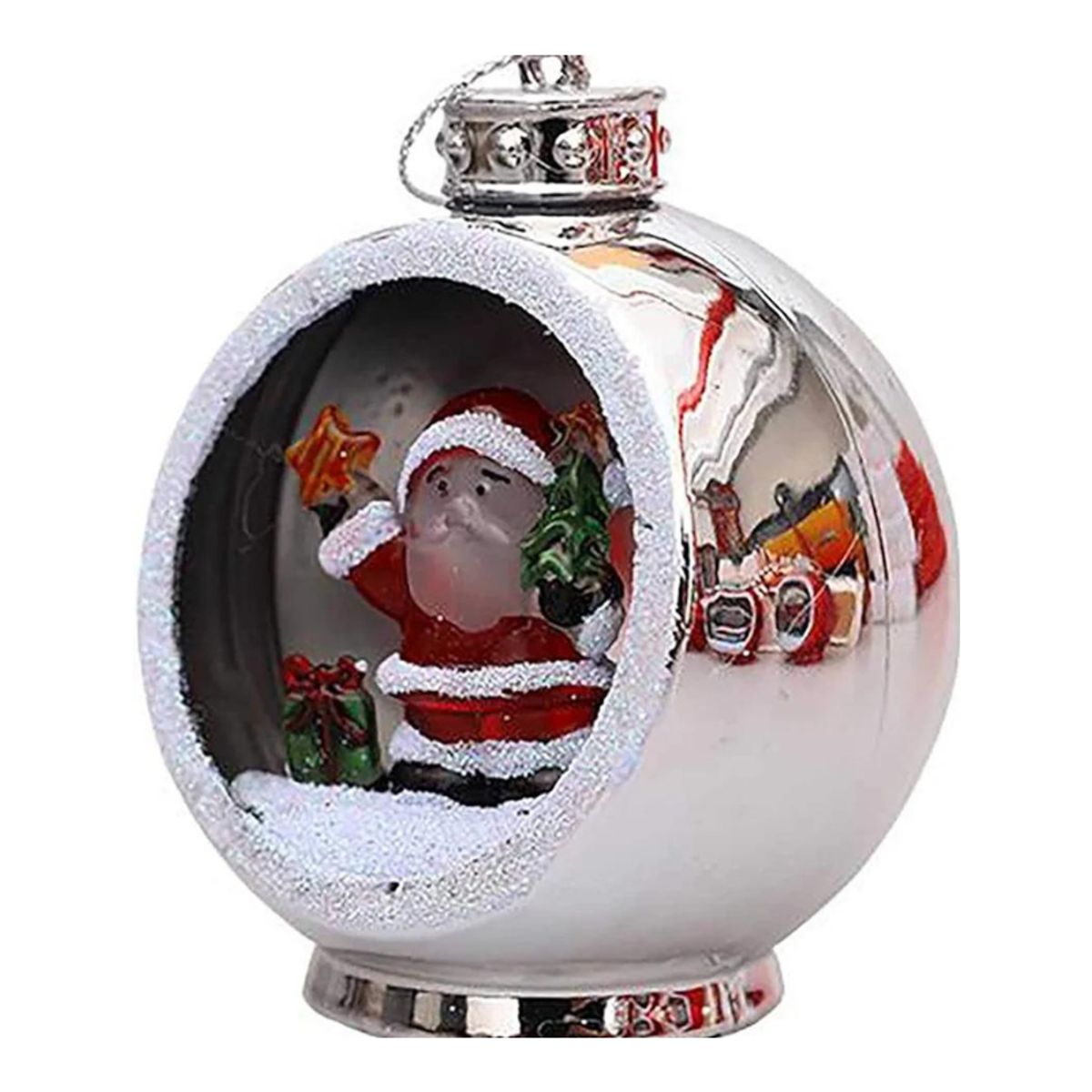 GENERICO - Adorno Linterna Farolito de Mano Papa Noel