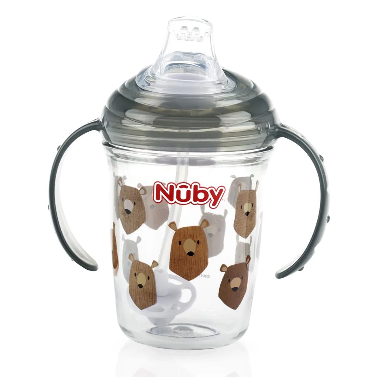 NUBY - Vaso 360 grados 240 Ml Tritan Plomo
