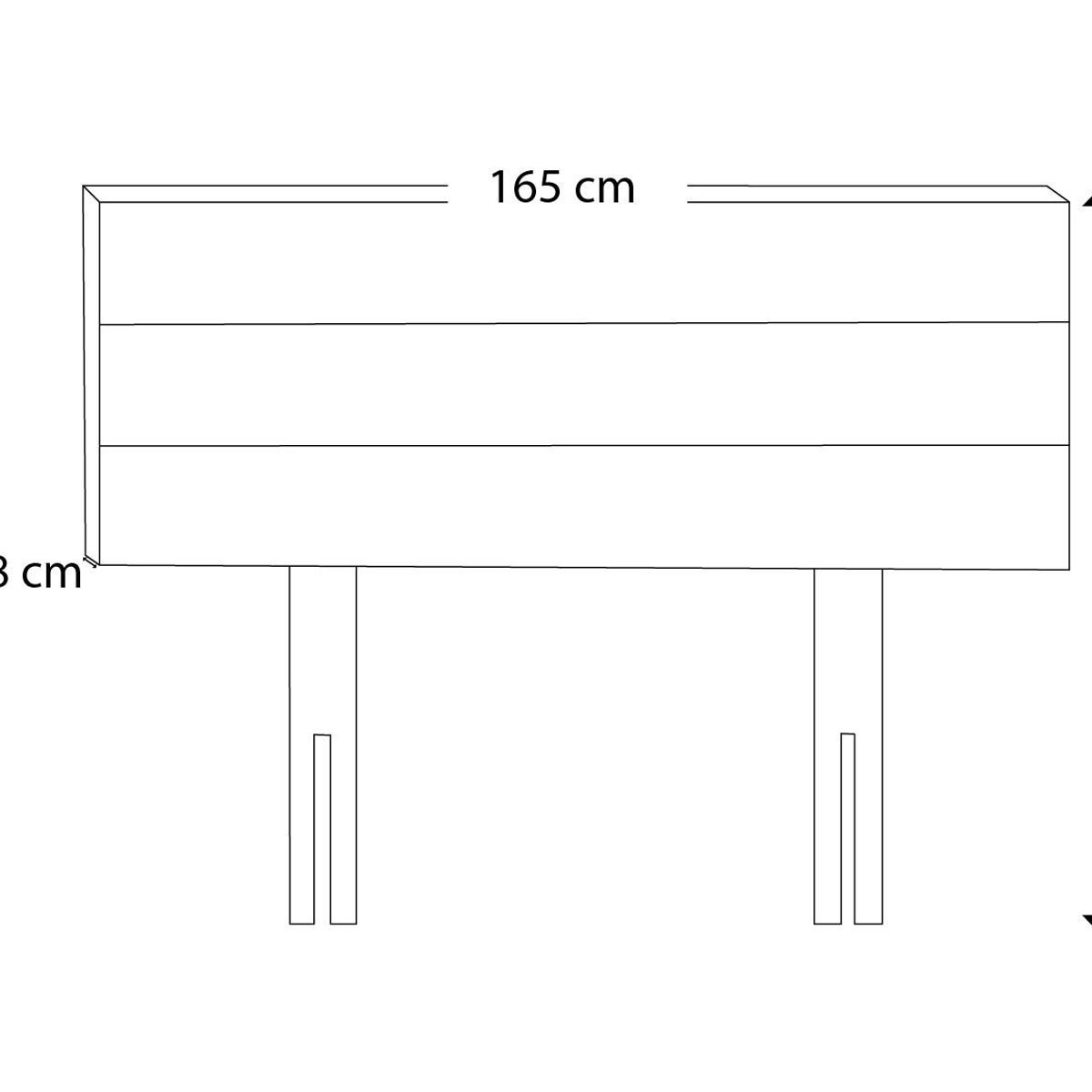 BARAKA HOME - Cabecera Pata ajustable Tuzla Queen - Cobalto