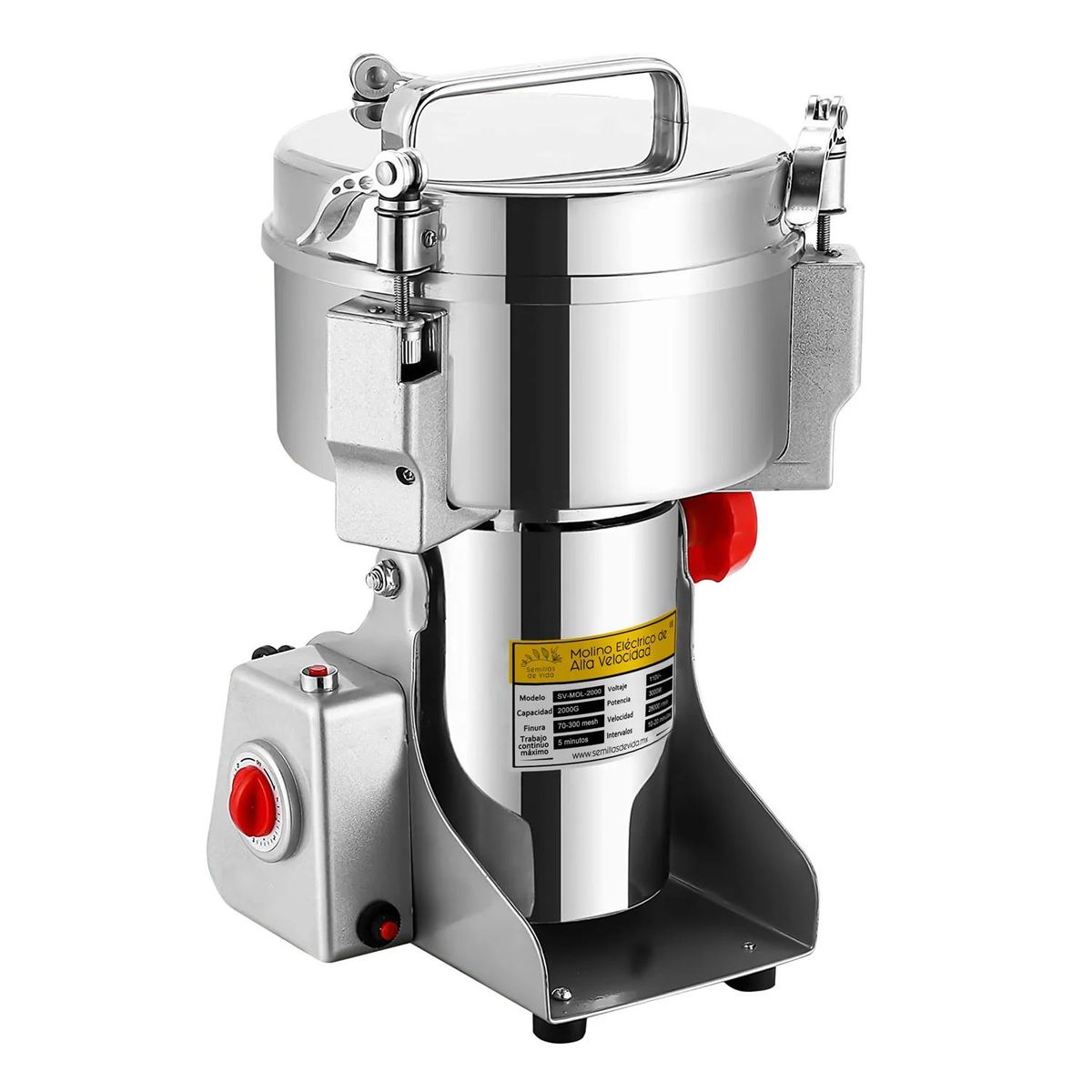 GENERICO - Molino Pulverizador Industrial De Granos De 1KG