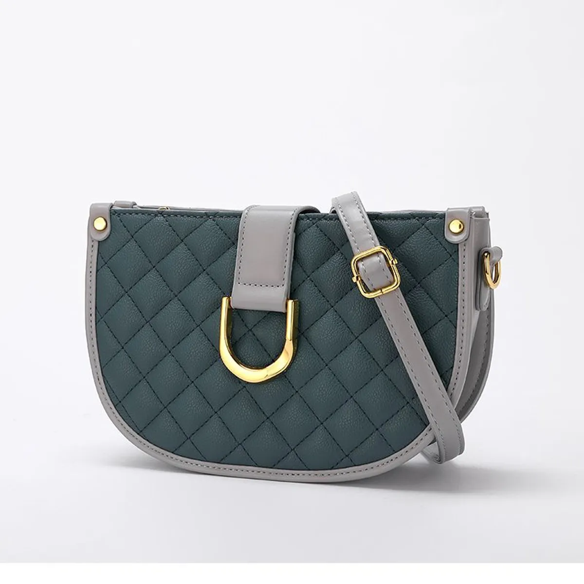 SIIHENRRY - Siihenrry - Bolso de Cuero Vegano Mate DJB-0123-GR Verde