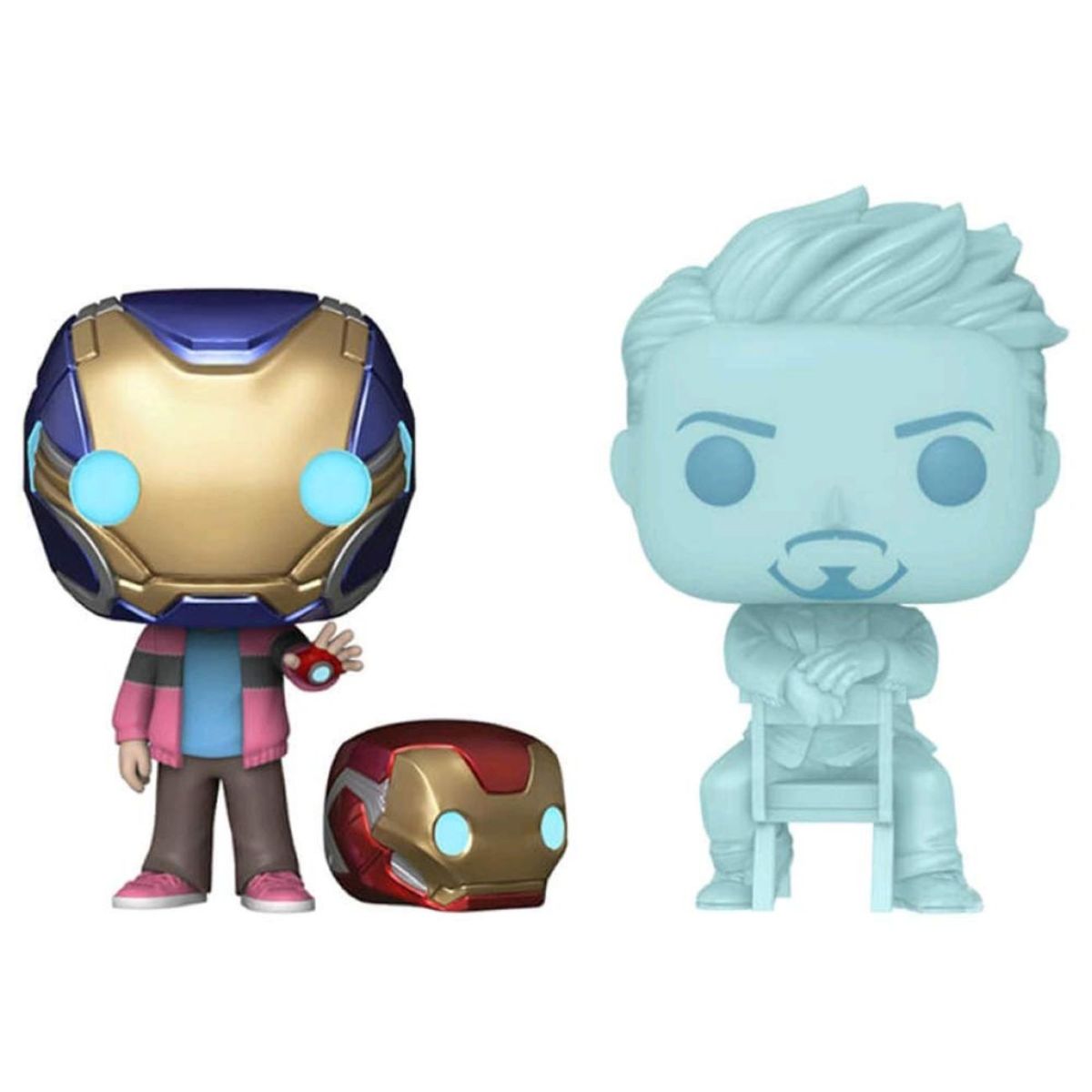 FUNKO - Funko Pop Morgan y Hologram Tony Stark Exc PIAB glow