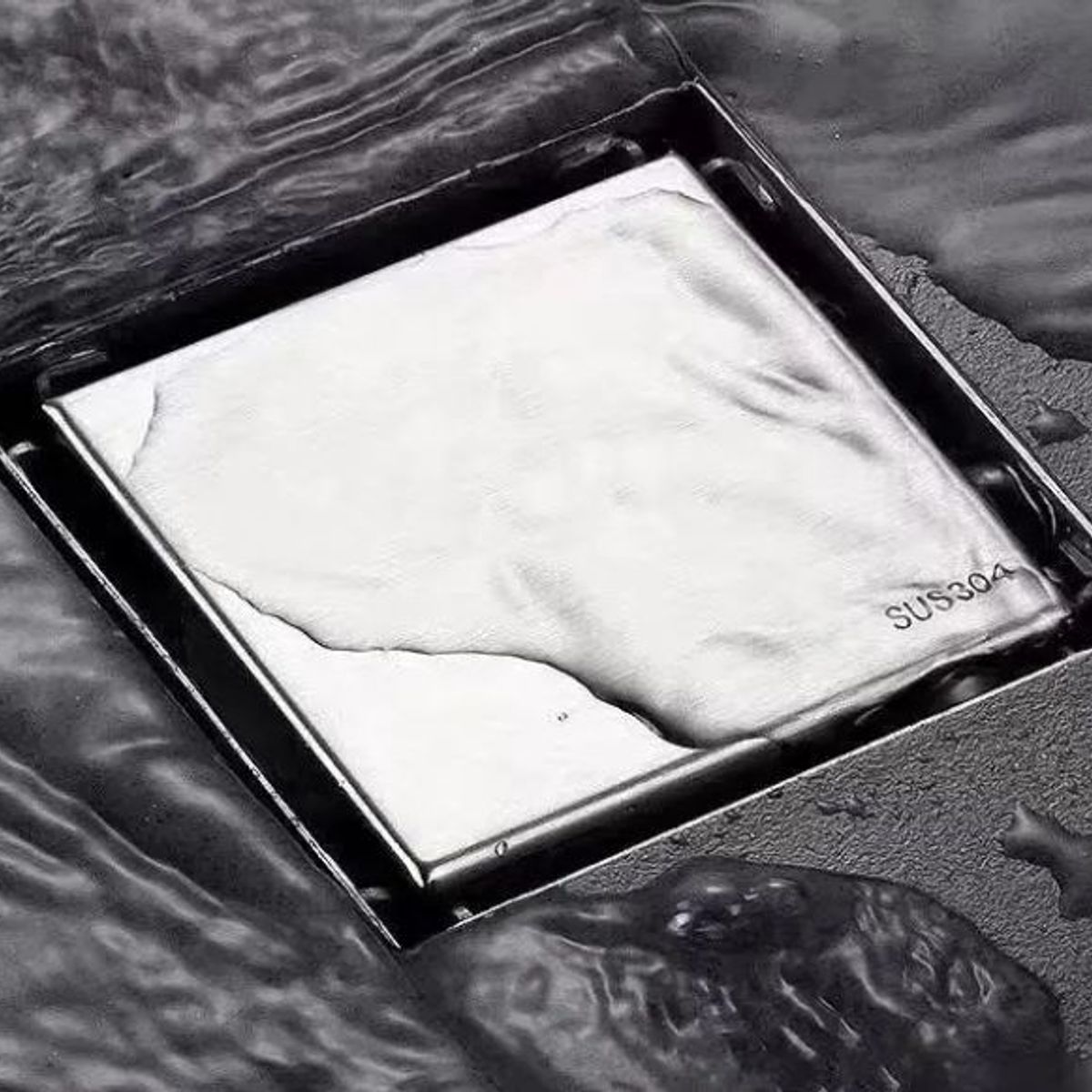 GREEN HOUSE - SUMIDERO REVERSIBLE ACERO SUS 304 DE 10CM  PACK DE 2 UNIDADES