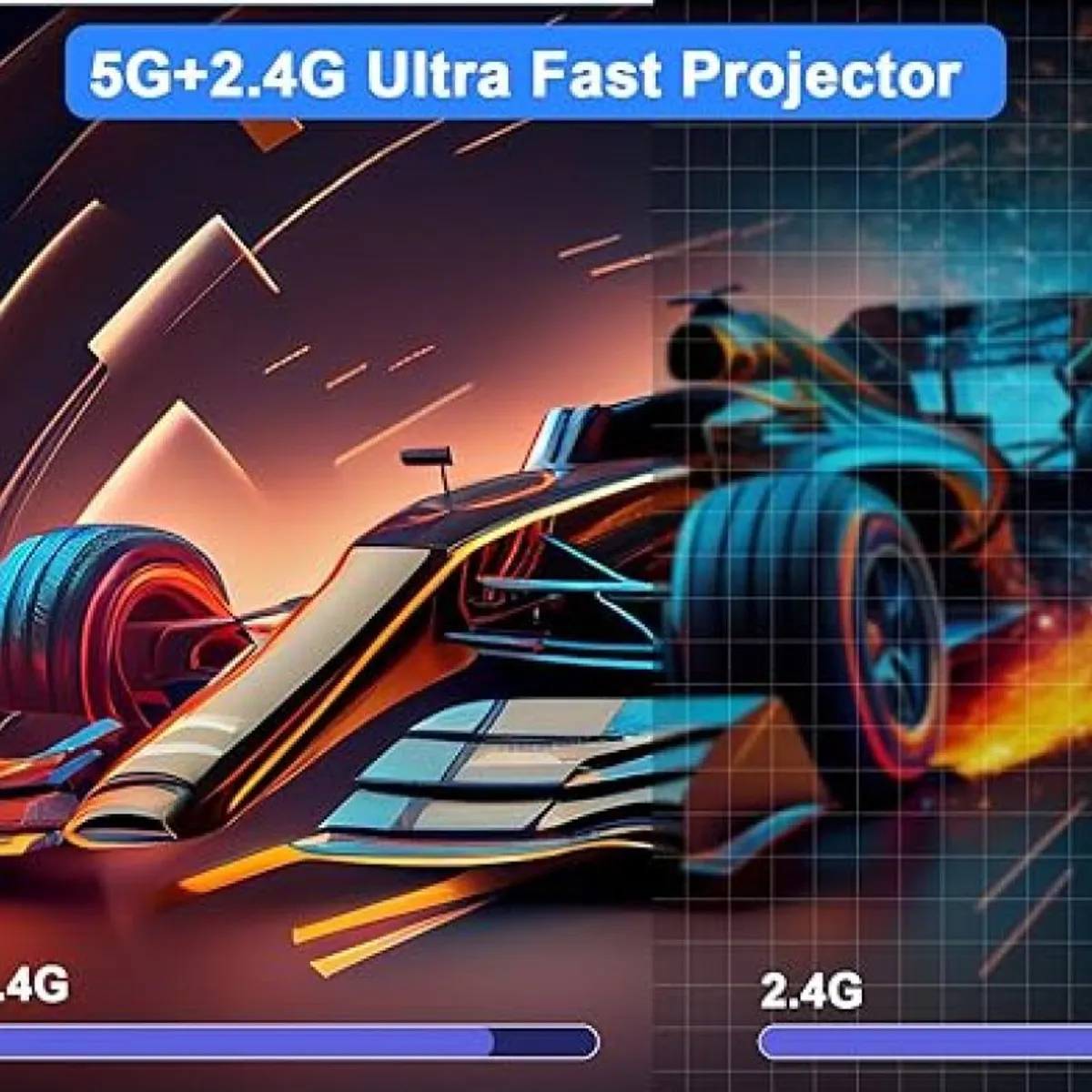 PUREPOWER - 2025 New proyector ultra portail LED HD 1080P wifi  - Y7