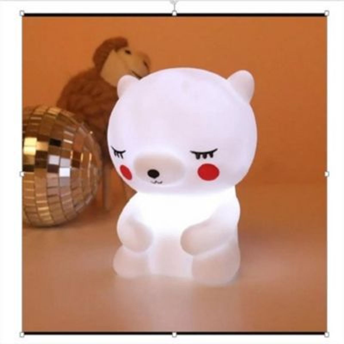 GENERICO - Mini Lampara Nocturna Luz Led Infantil Osito Celeste