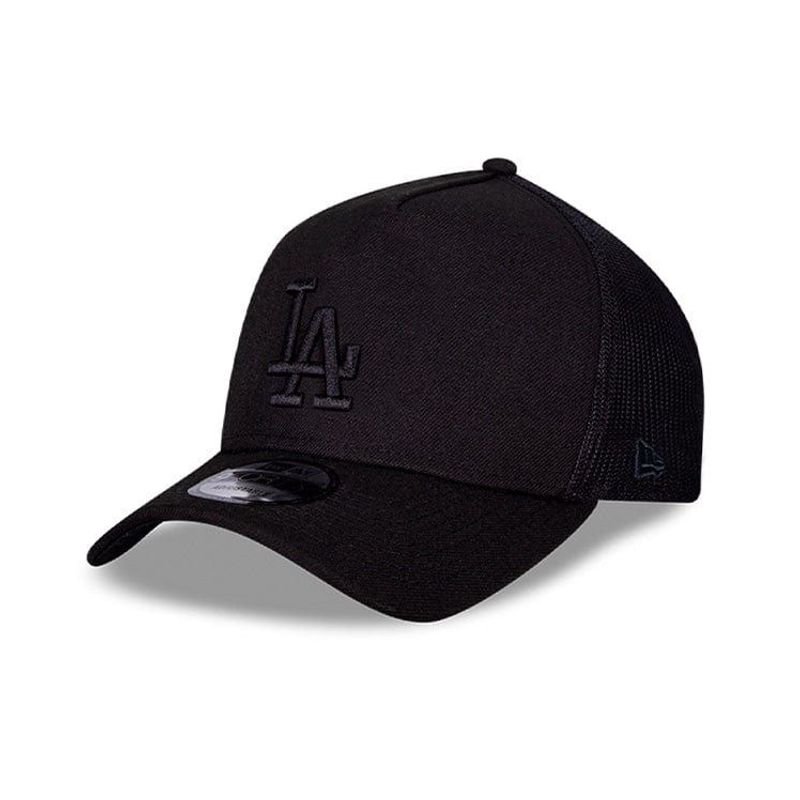 NEW ERA - Gorra Los Angeles Dodgers MLB 9Forty Black to Black Trucker Aframe