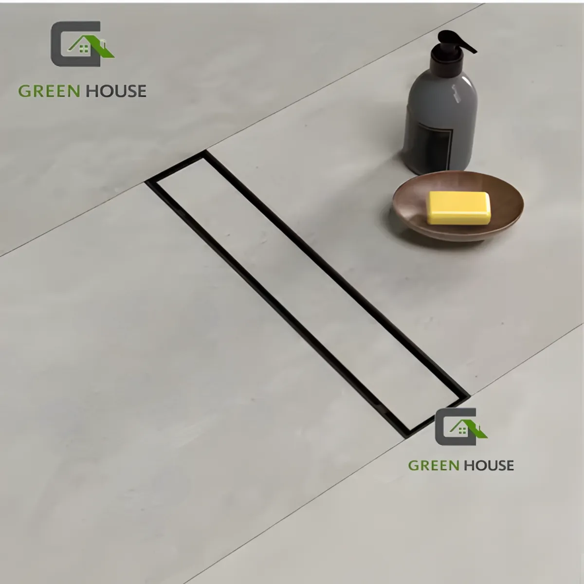 IMPORTADO MC - SUMIDERO REVERSIBLE ACERO SUS 304 DE 8X60CM NEGRO