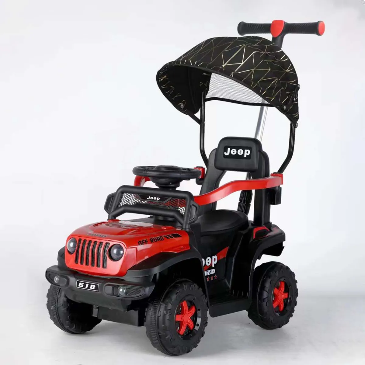 BABYKISS - CARRO CON CONTROL REMOTO ELECTRICO TODO TERRENO ROJO