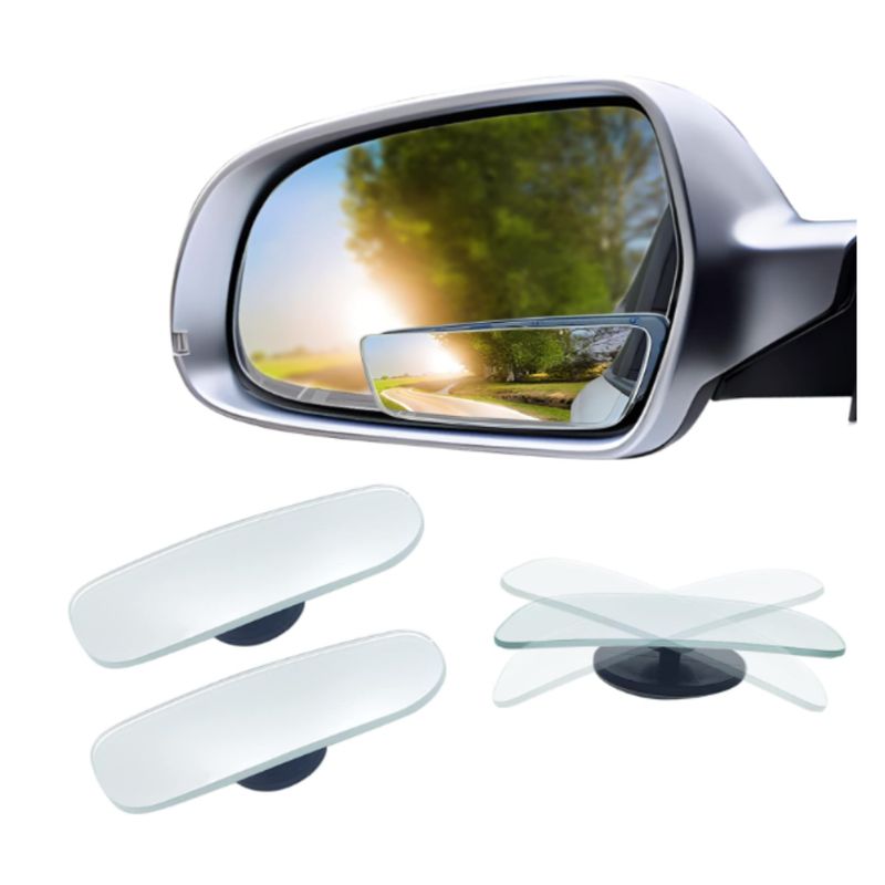 GENERICO - Espejo Retrovisor de Punto Ciego Rectangular - Espejo HD