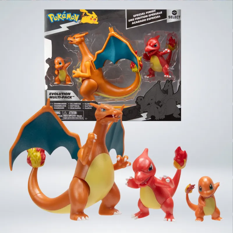 JAZWARES - FIGURAS POKEMON SELECT PACK EVOLUTIVO CHARMANDER