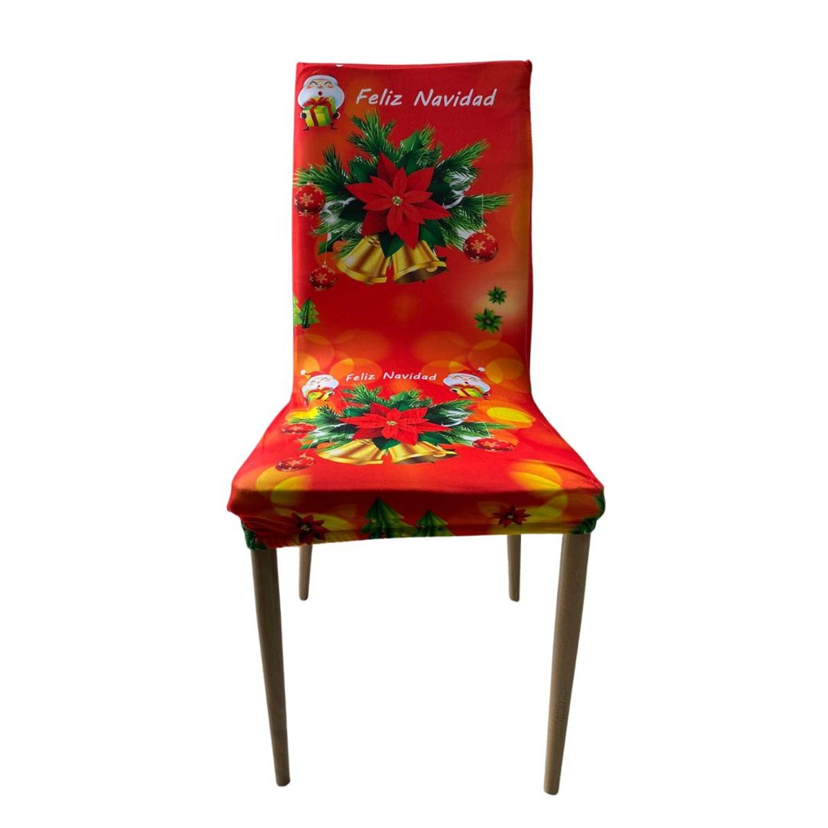 KAST PE - Funda Navideña para Silla Rectangular - Pack x2 unidades