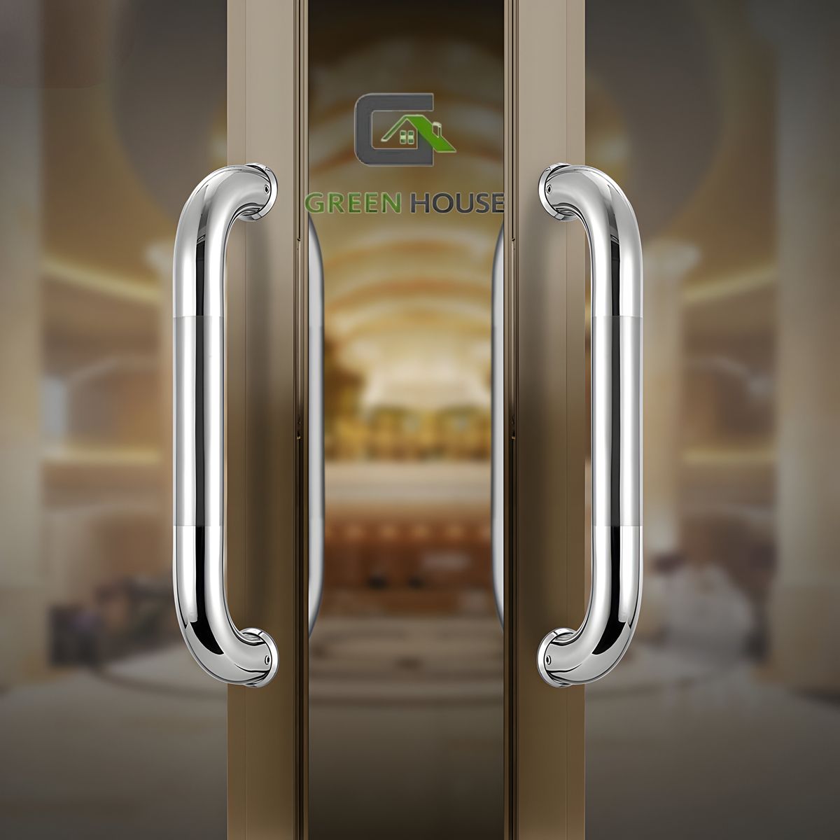 GREEN HOUSE - MANILLON - JALADOR - TIRADOR - C - ACERO INOXIDABLE BRILLANTE 32CM