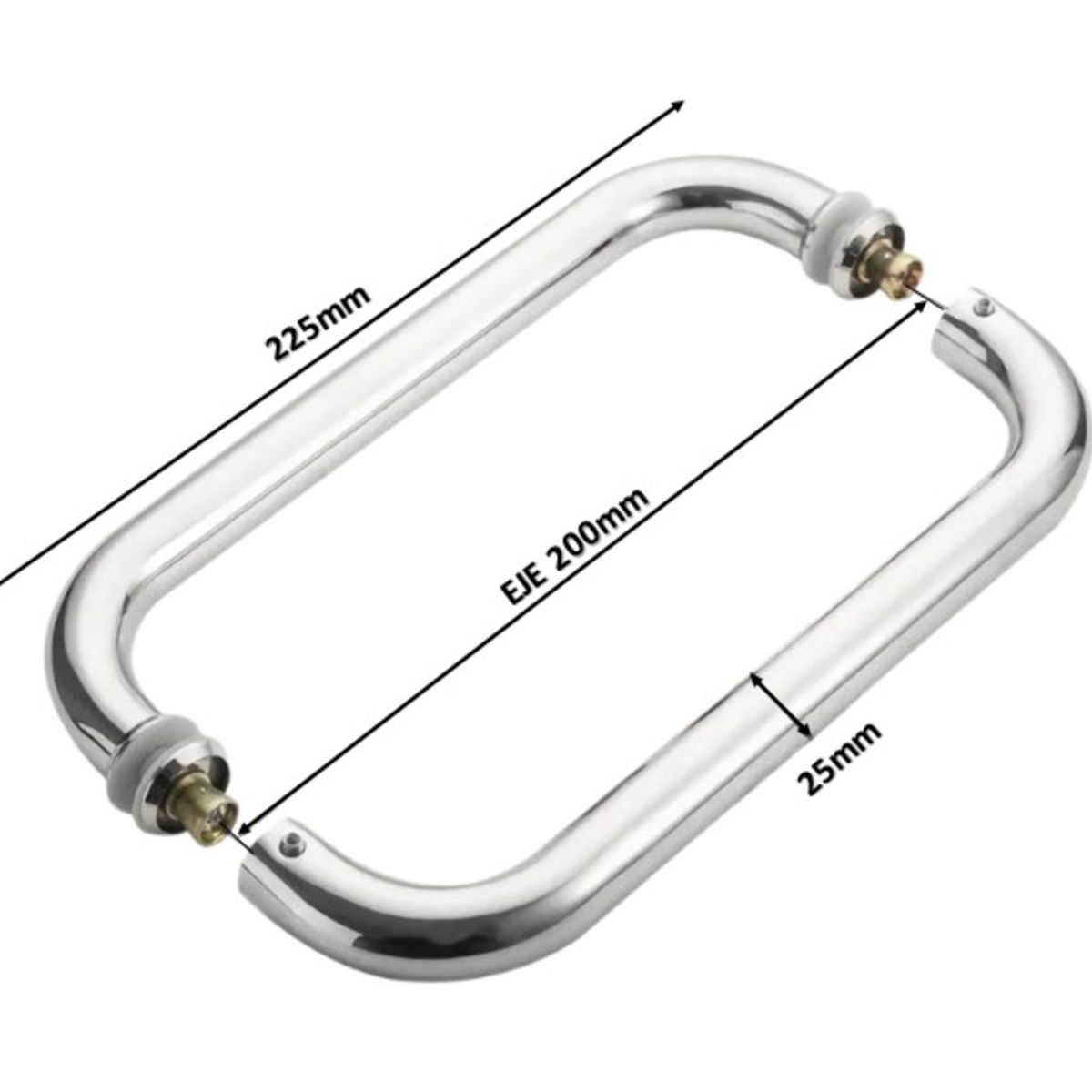 GREEN HOUSE - MANILLON - JALADOR - TIRADOR  - C -  ACERO INOXIDABLE 22 CM